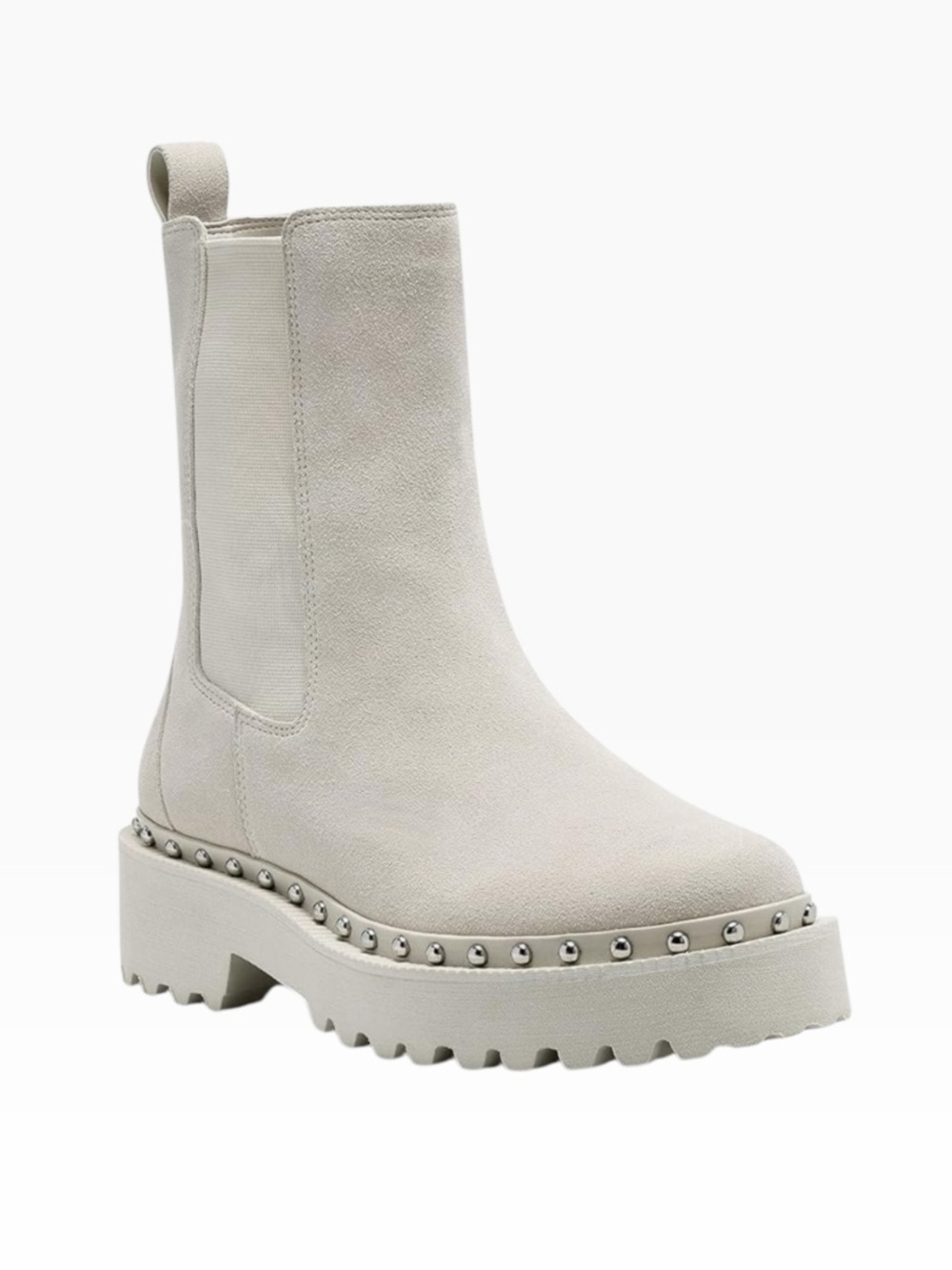 Vince Camuto Women's Meendey Chelsea Bootie in Winter White Suede Size:8.5